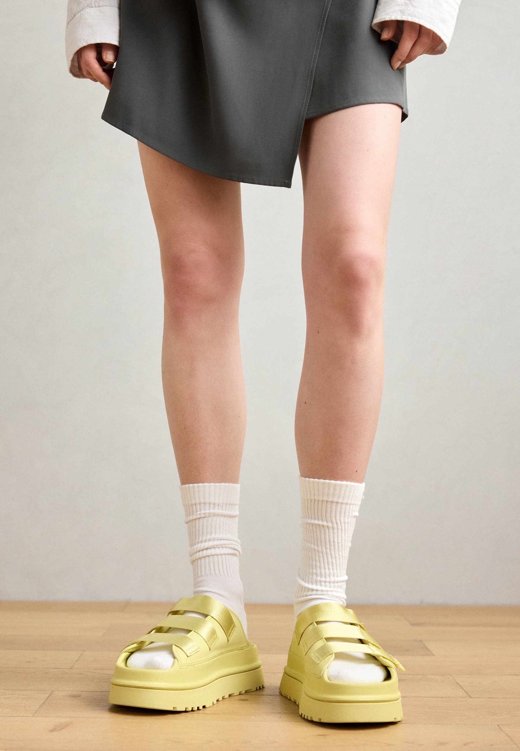 UGG GOLDENGLOW - Heeled mules - light green - Zalando.co.uk