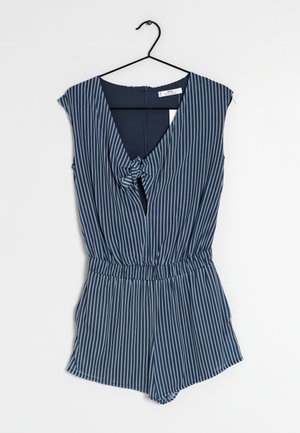 Mango Jumpsuit - teal light grey black