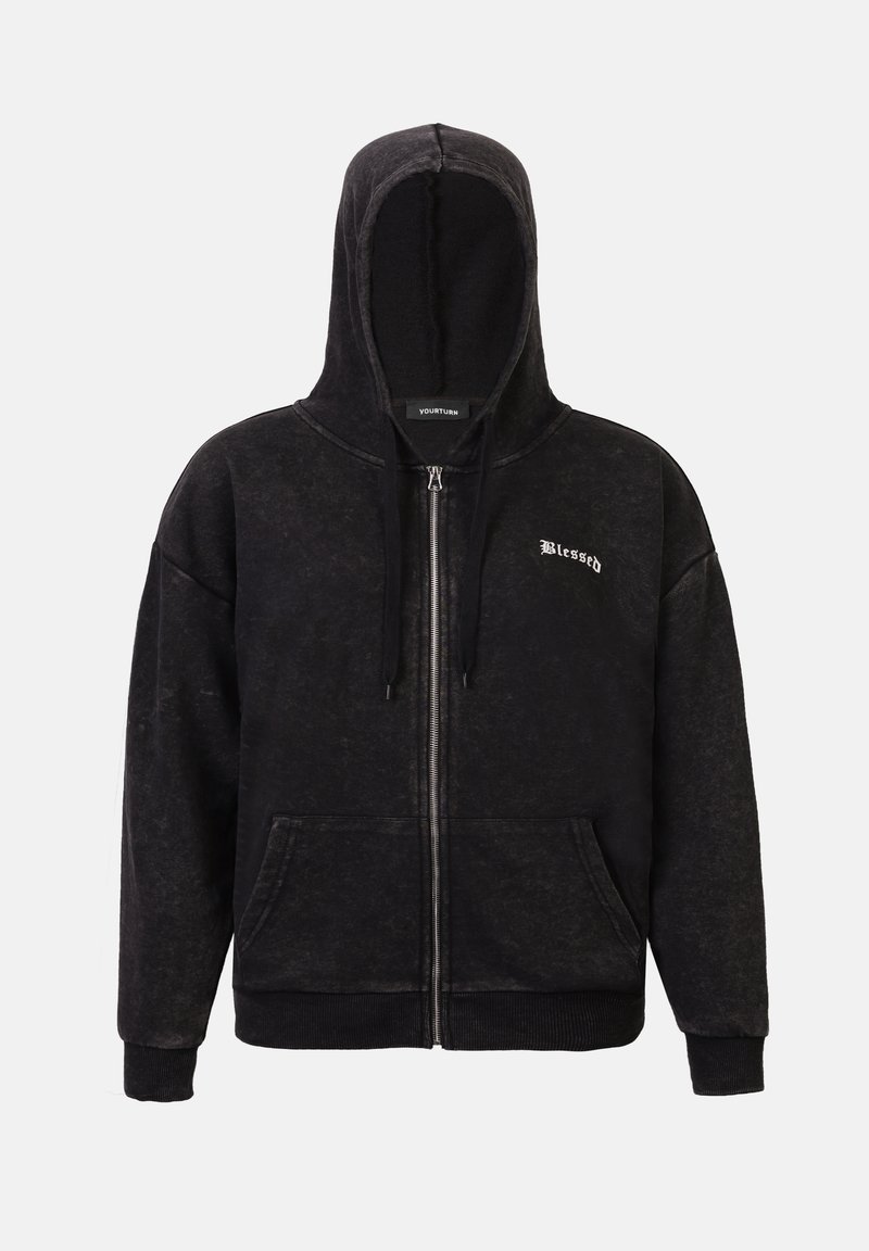 YOURTURN Sweater met rits zwart YOURTURN Sweater met rits zwart