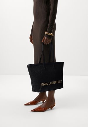 KARL LAGERFELD ESSENTIAL TOTE - Shopping bag - black