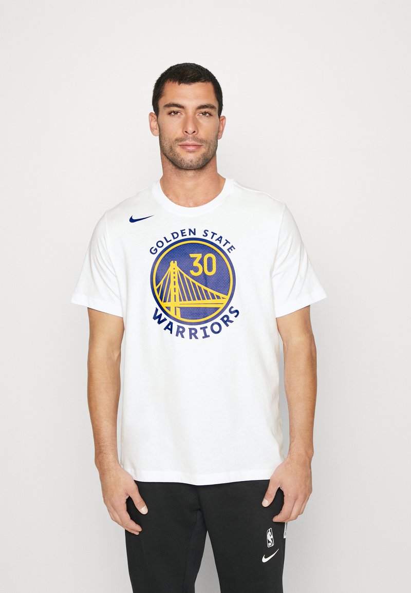 Nike Performance NBA GOLDEN STATE WARRIORS STEPH CURRY NAME AND NUMBER TEE - Triko s potiskem - white/curry stephen