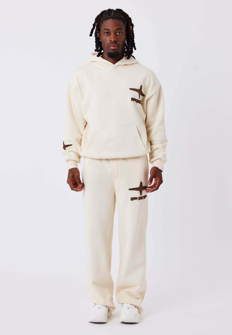 Sudadera Con Capucha Project X Paris - Color Beige Y Blanco - Talla L - Estilo Casual Urbano
