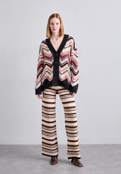 Missoni MAXI-CARDIGAN - Kardigan - multicolor/rose/beige/black/grey