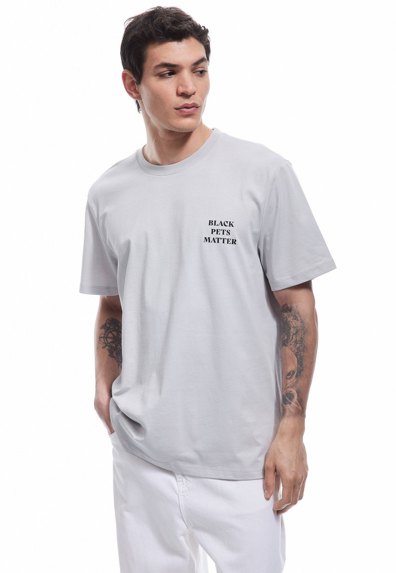 Koton BACK PRINTED - Camiseta estampada - grey