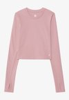 ESSENTIAL FITTED CROPPED LONG SLEEVE SPORTS TOP - Longsleeve - mauve