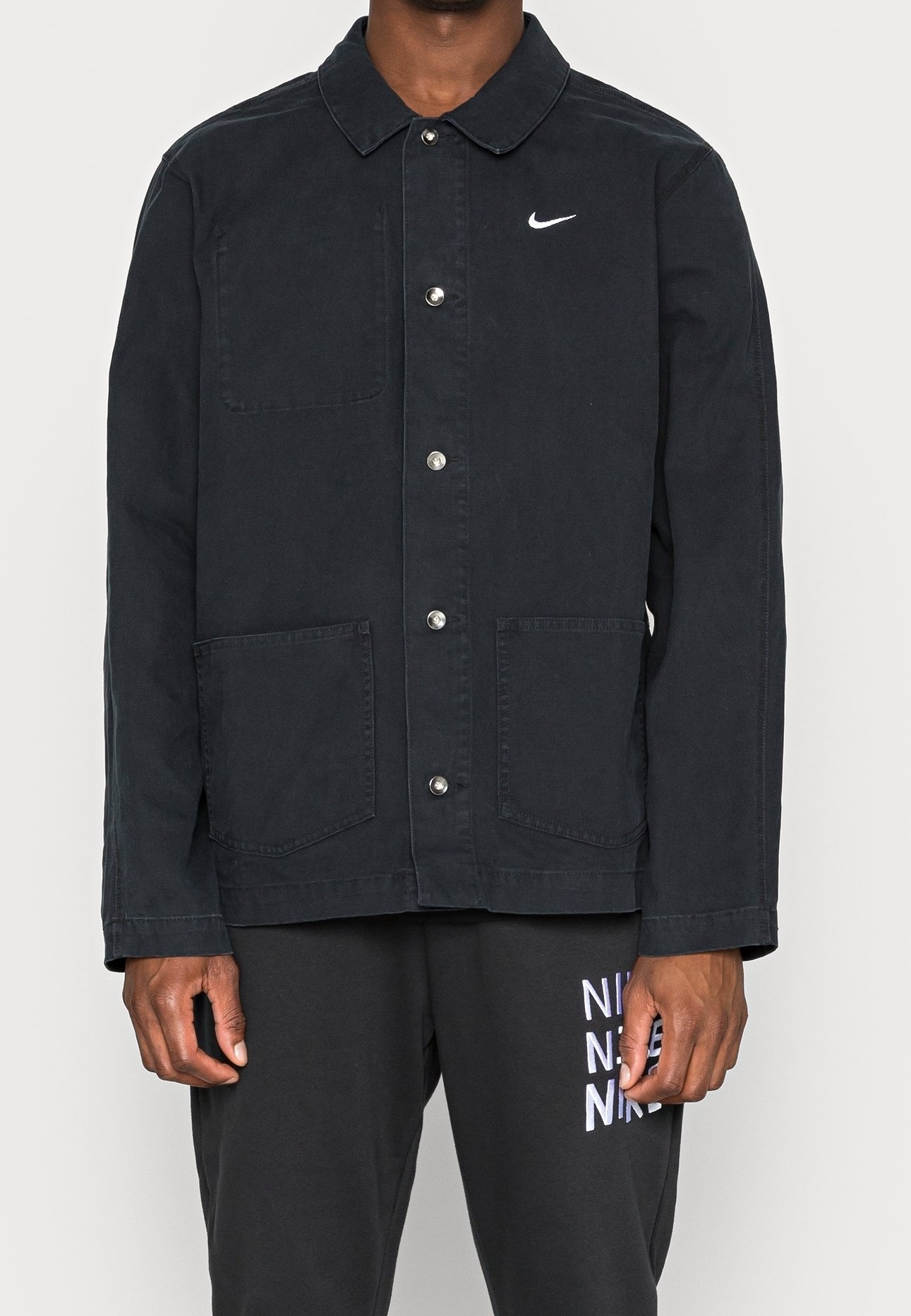 nike black cotton jacket