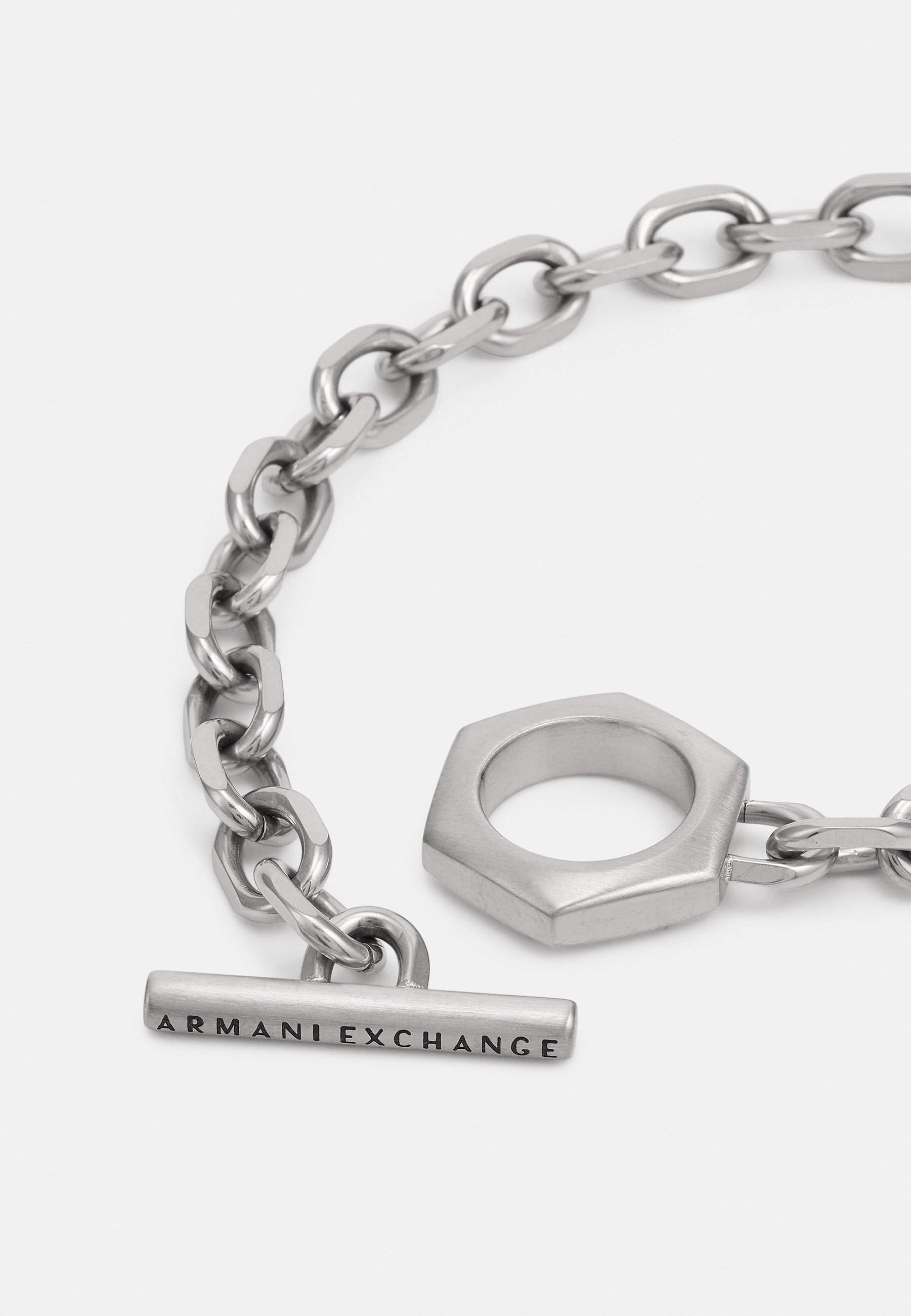 Armani Exchange Bracelet - silver-coloured/argenté - ZALANDO.FR