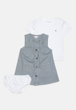 BABY STRIPED DRESS SET - T-shirt basic - denim