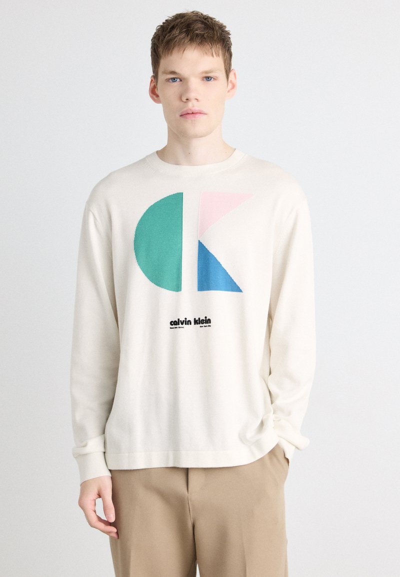 Calvin Klein Jeans Strikkegenser - tofu