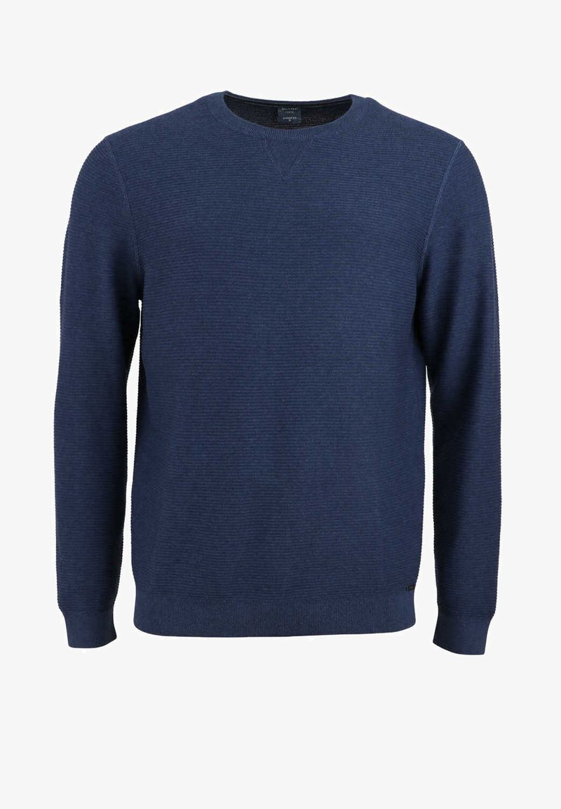 OLYMP LANGARM RUNDHALS EXTRAFEINE - Strickpullover - dunkelblau