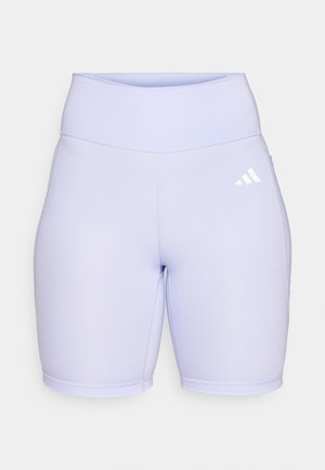 adidas Performance OPTIME ESSENTIALS STASH POCKET SHORT LEGGINGS - Tights - violet tone/white