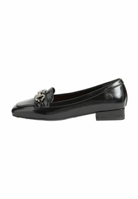 REGULAR FIT - SNAFFLE SQUARE TOE LOW BLOCK HEEL COMFORT LOAFER - Įmautiniai batai - black