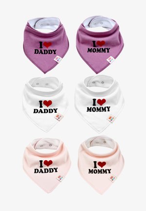 M.M.C. 6 PACK I LOVE MOMMY DADDY - Slabbetje - mädchen set