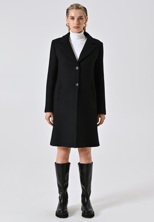 CON REVERS A LANCIA - Cappotto classico - black
