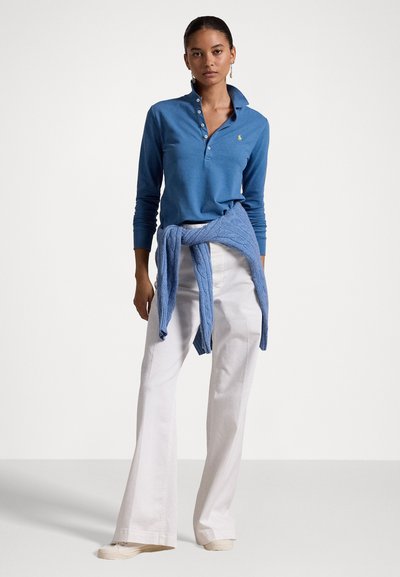 Polo Ralph Lauren JULIE LONG SLEEVE - Pólóing - petrol blue