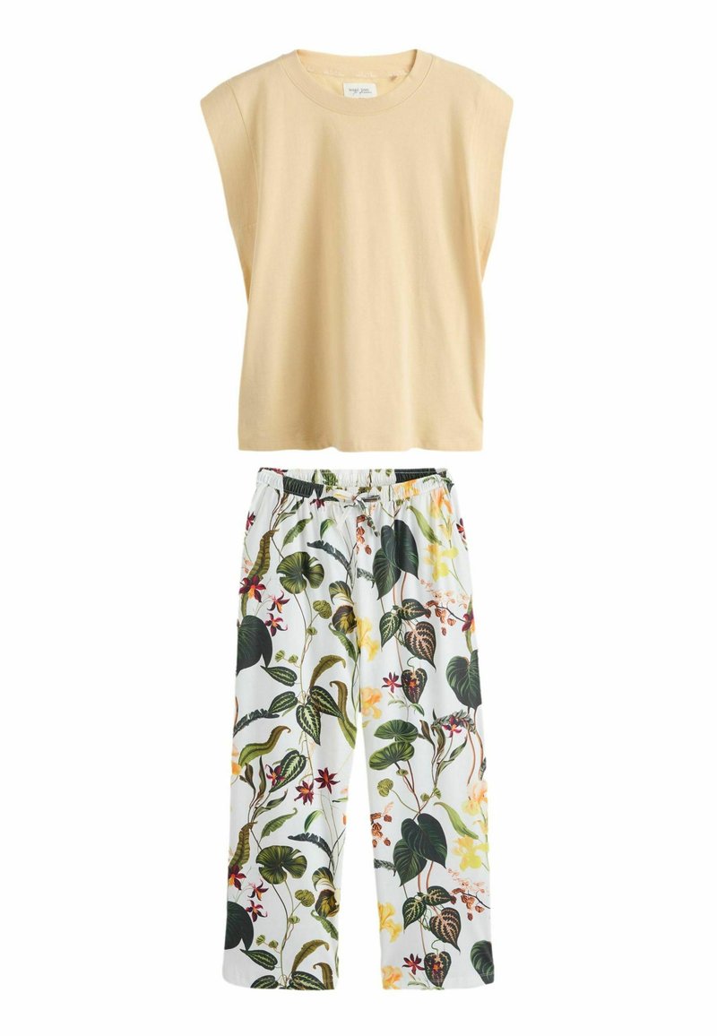 Next REGULAR FIT - CAP SLEEVE SET - Nattøj sæt - yellow floral