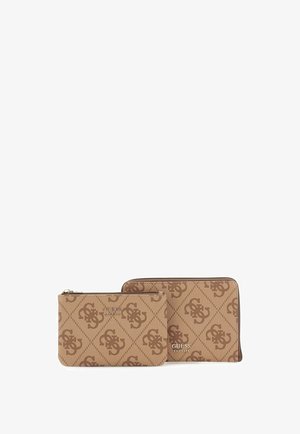 Guess, JEWELRY ORGANIZER & PASSPORT POUCH - Étui pour passeport - latte logo brown