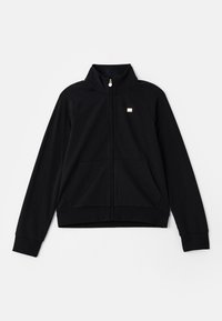 Felpa con zip - black