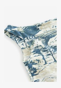 Unselected, ecru  blue scenic print