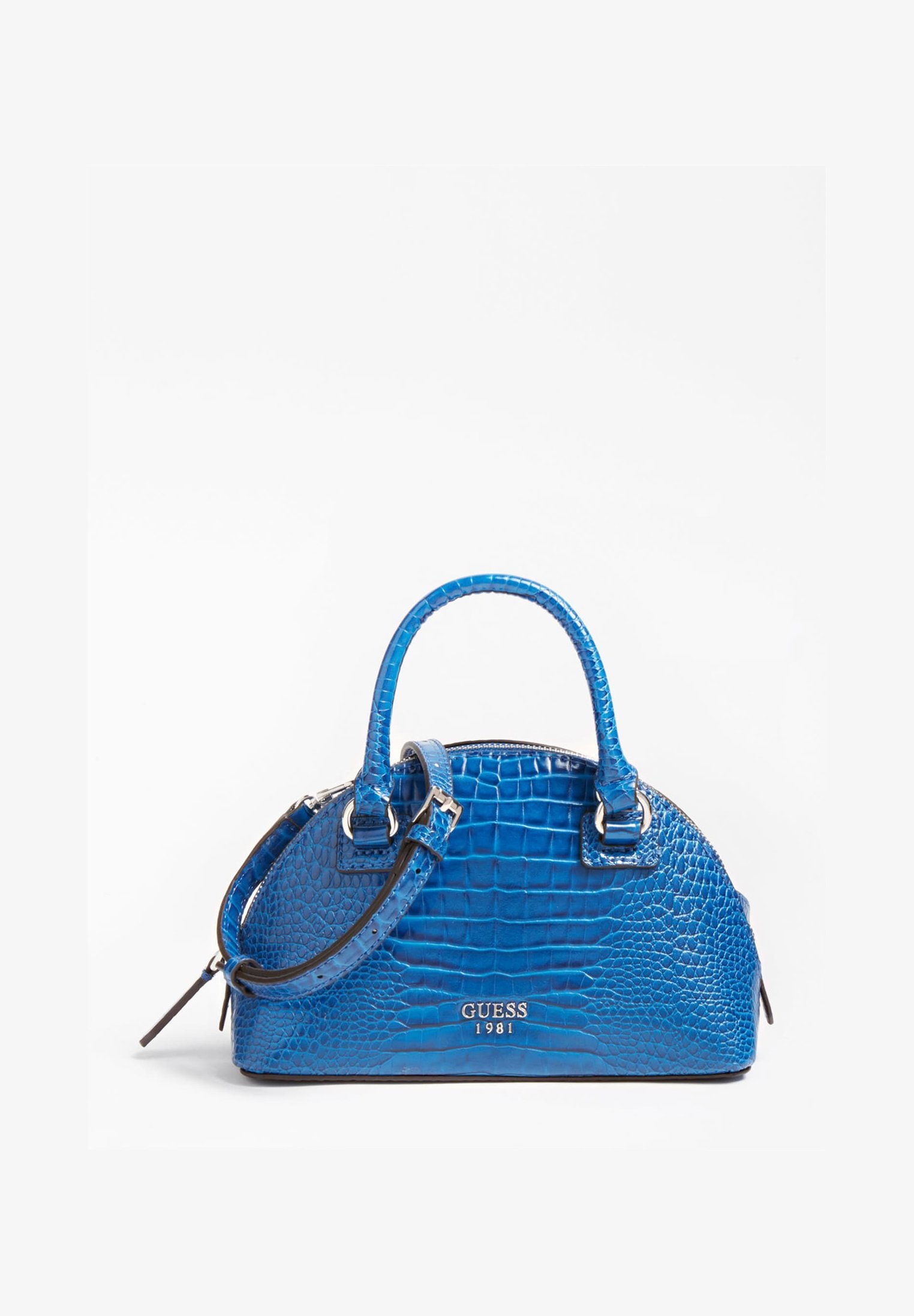 Guess SAC A MAIN SHILAH CROCO Handbag blau/blue Zalando