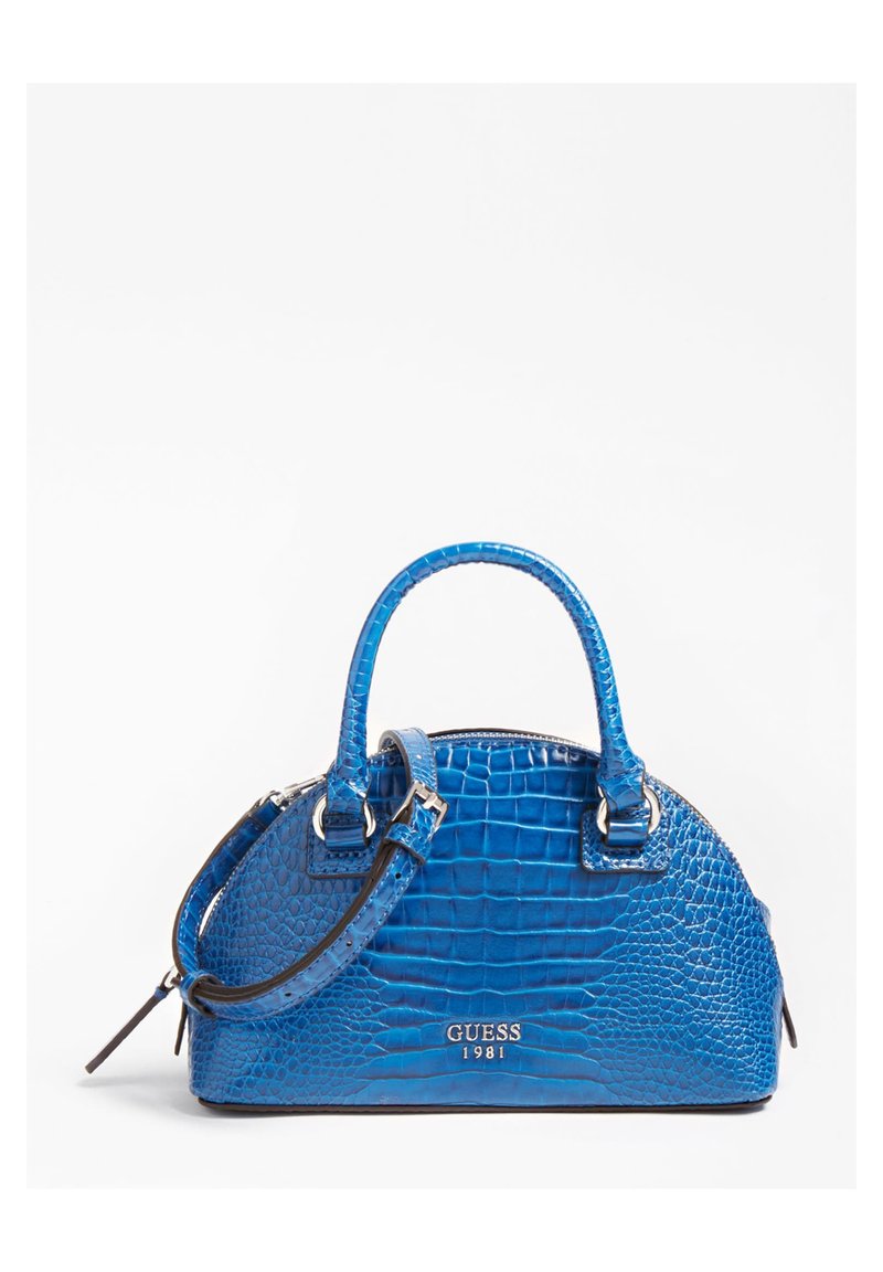 Guess SAC A MAIN SHILAH CROCO - Sac ?� main - blau/bleu - ZALANDO.FR