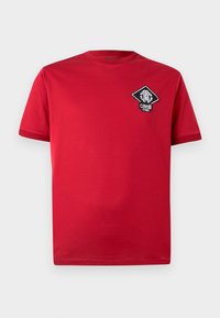 MERCERIZED PATCH LOGO TEE - Print T-shirt - red