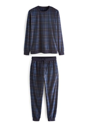 Nattøj sæt - navy blue check
