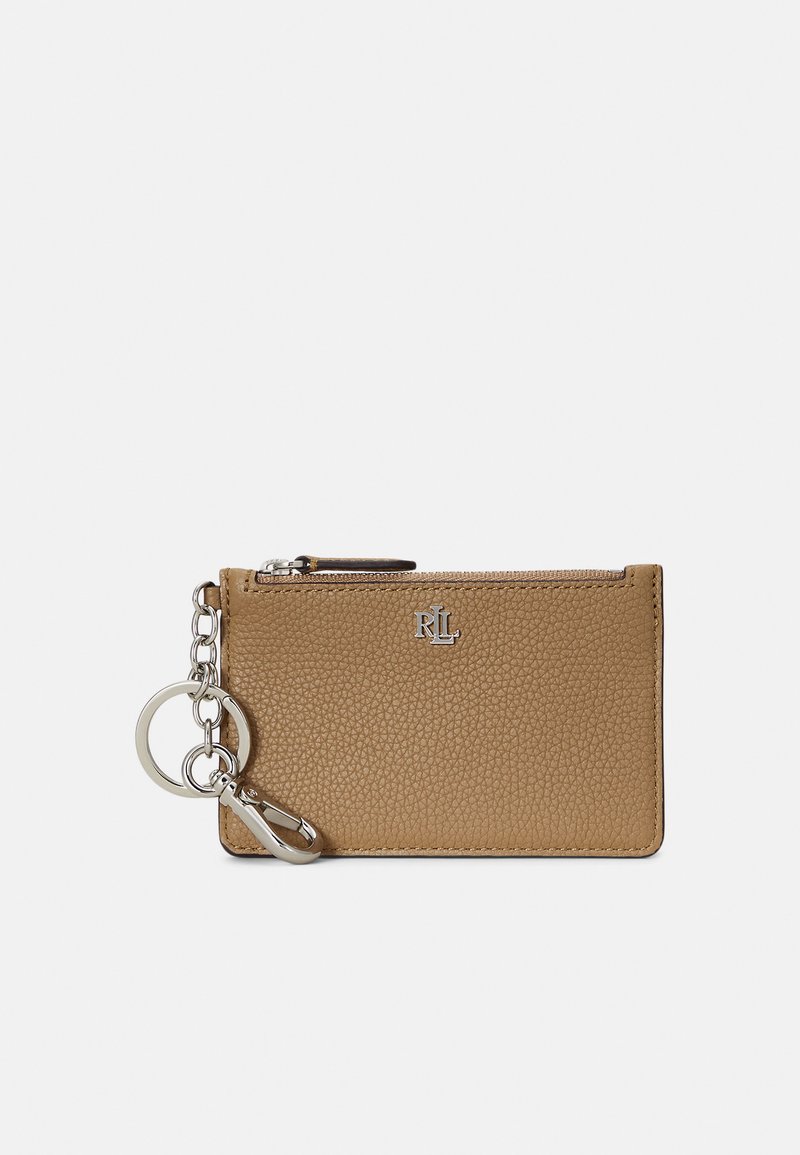 Lauren Ralph Lauren PEBBLED LEATHER ZIP CARD CASE - Maks - camel