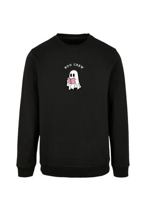 BOO CREW READING GHOST - Sweatshirt - schwarz