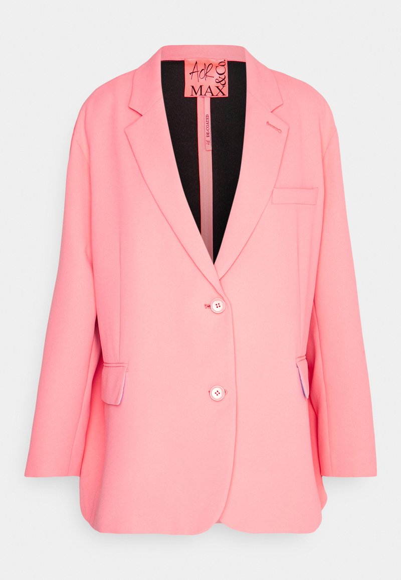 MAX&Co. Halflange jas donkerroze