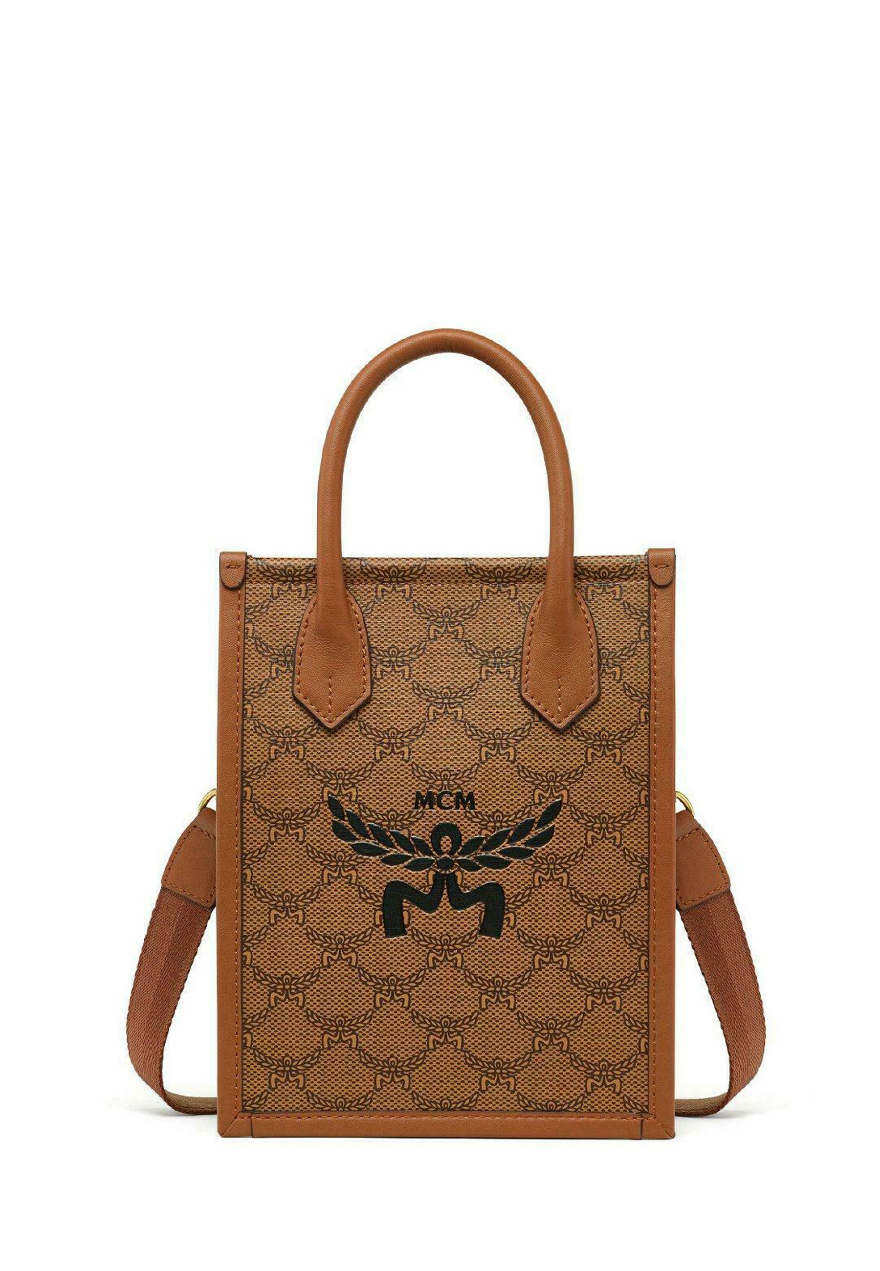 MCM HIMMEL LAURETOS MNI ED - Cross body bag - cognac - Zalando