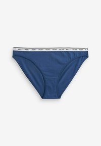 Next MONO PRINT RICH LOGO KNICKERS FOUR PACK - String - white blue geo print