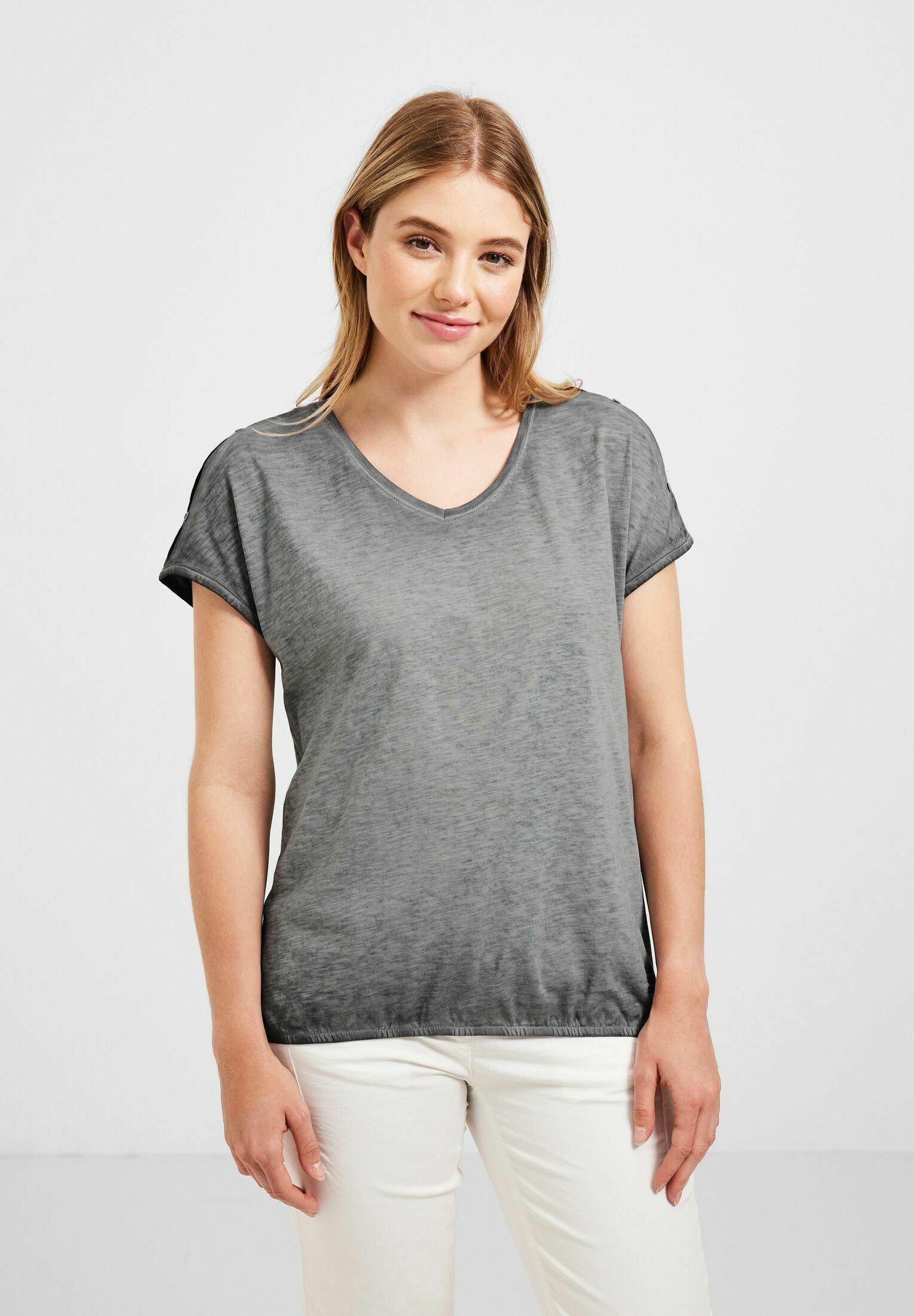 TOM TAILOR Herren T-Shirt In Gewaschener Optik – Regular Fit, Mit Brusttasche, Aus Weichem Single-Jersey