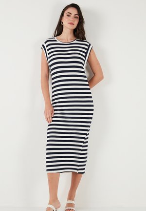 LELA REGULAR FIT - Vestito di maglina - dark blue white
