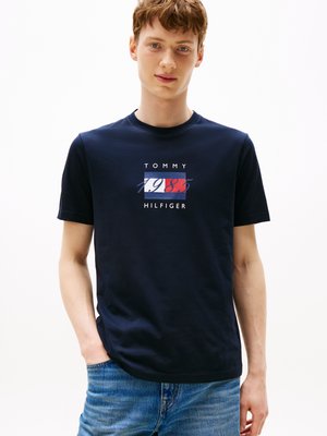 Tommy Hilfiger UNISEX - Triko s potiskem - desert sky