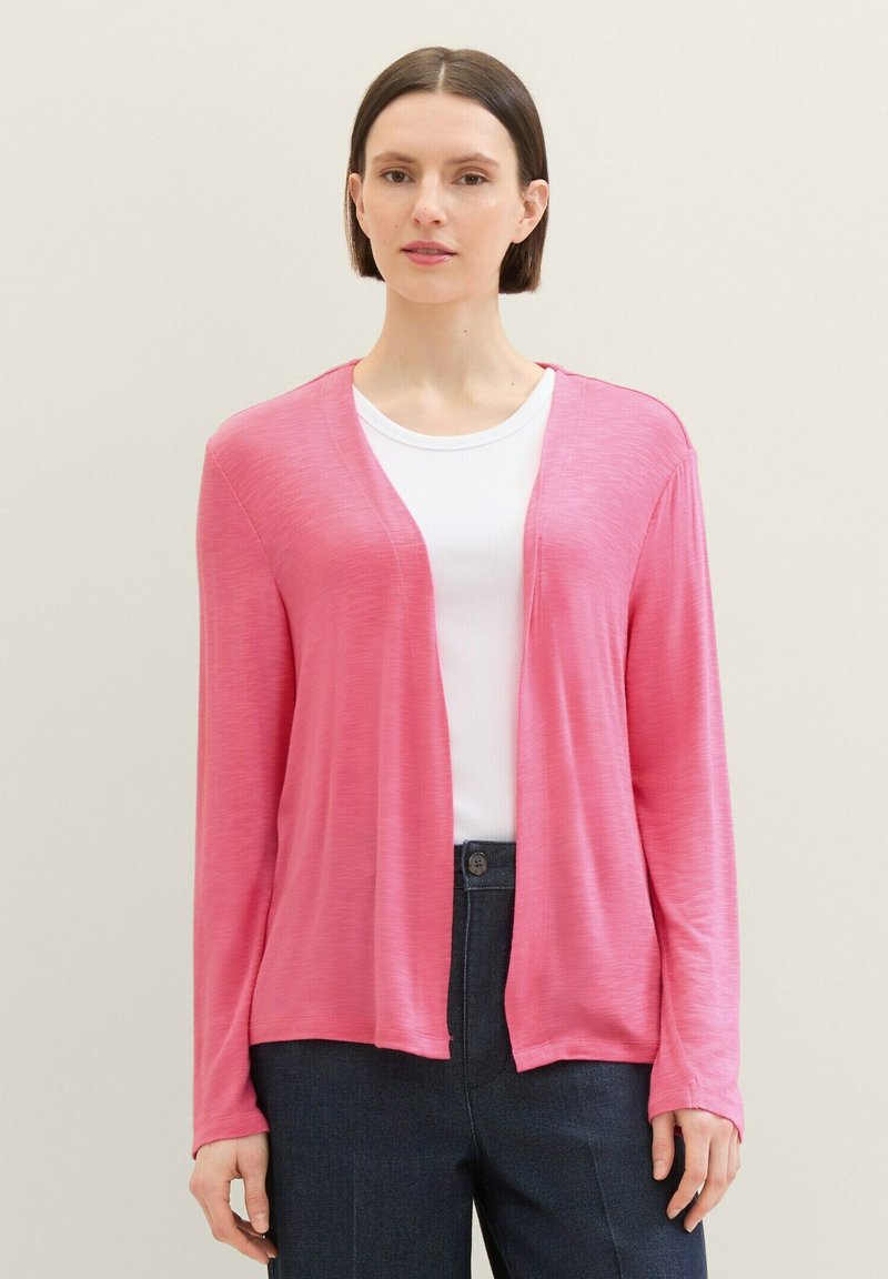 TOM TAILOR Cardigan - carmine pink