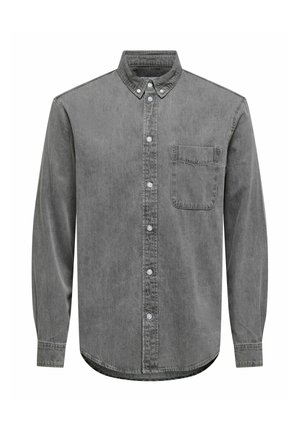 Only & Sons, ONSORSON REGULAR YFM DNM SHIRT NOOS - Skjorter - light grey denim