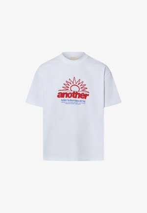 Another Cotton Lab, Print T-shirt - weiß mehrfarbig