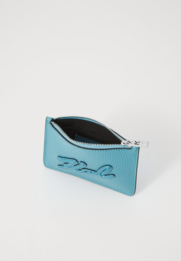 K/SKUARE ZIP CARDHOLDER  - Wallet - turquoise4