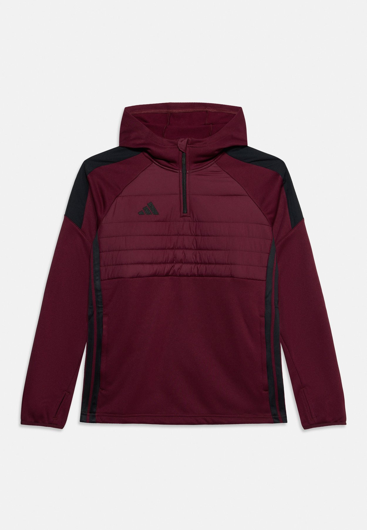 adidas TIRO ESSENTIALS WINTERIZED UNISEX - Hoodie - maroon/black