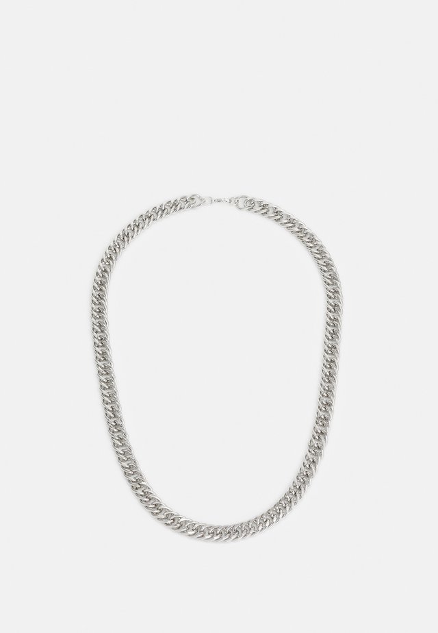 FLAT CHAIN NECKLACE - Collana - silver-coloured