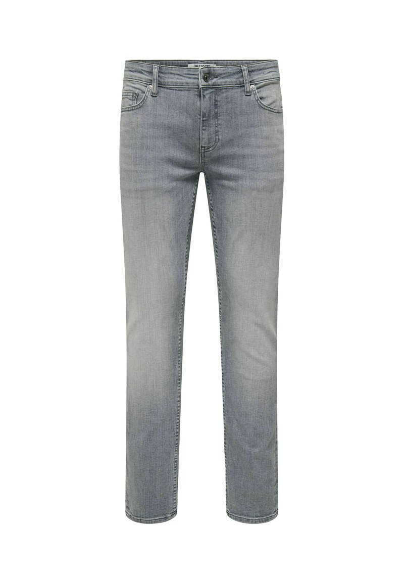 Only & Sons Slim fit jeans lichtgrijs