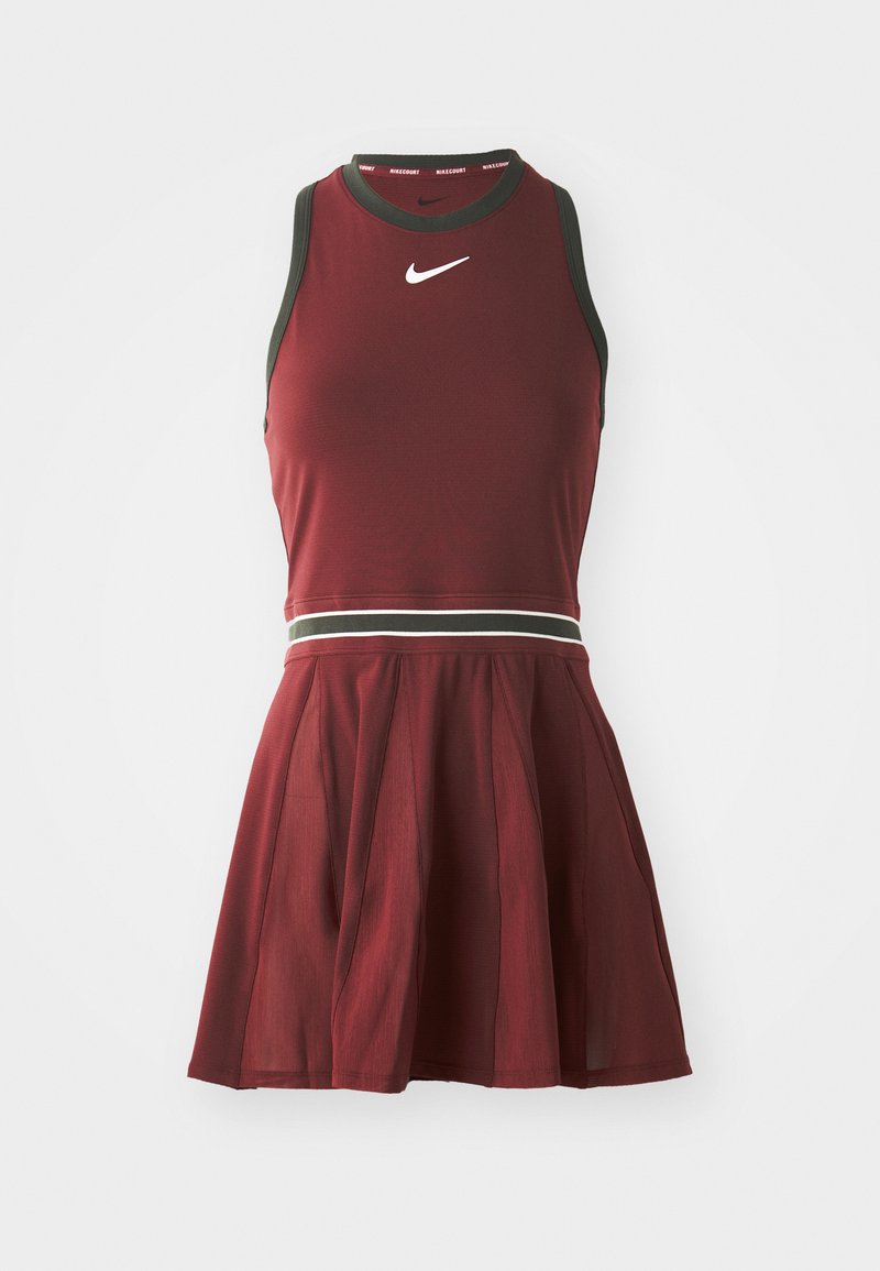 Nike Performance SLAM DRESS - Robe de sport - dark team red/sequoia/white/rouge  fonc - ZALANDO.FR
