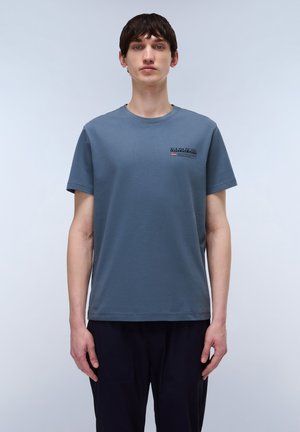 KASBA - Print T-shirt - stormy weat g1y