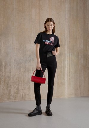 MANCHES COURTES NEON - Triko s potiskem - black