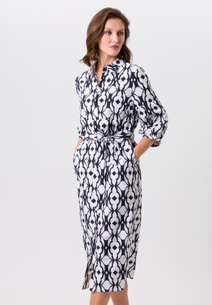 Shirt dress - deep sea ecru