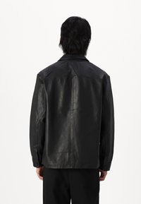 Selected Homme SLHCARL HYBRID BLAZER - Leather jacket - black