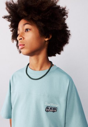 Mango Kids, KID - Tričko s potlačou - turquoise