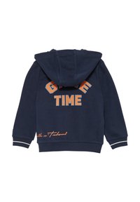 s.Oliver GEBORDUURDE DETAILS - Felpa con zip - navy