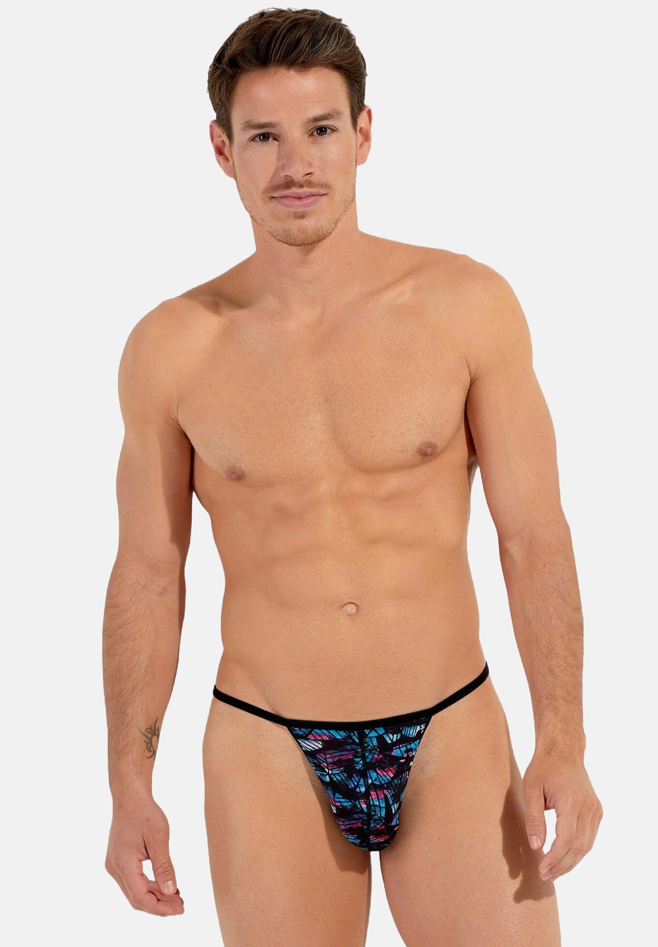 Biancheria Intima Bikini Uomo Perizoma Traspirante Stringa A G Con - Foto 3